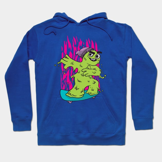 Funny Skateboarding Booger Hoodie by SLAG_Creative